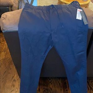 Perry Ellis Elastic waist casual slim fit pants